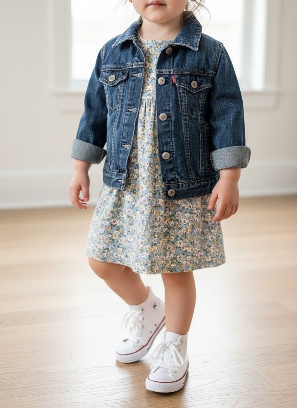 Levi's Kids Denim Jean Jacket 3T Button Front Trucker Unisex